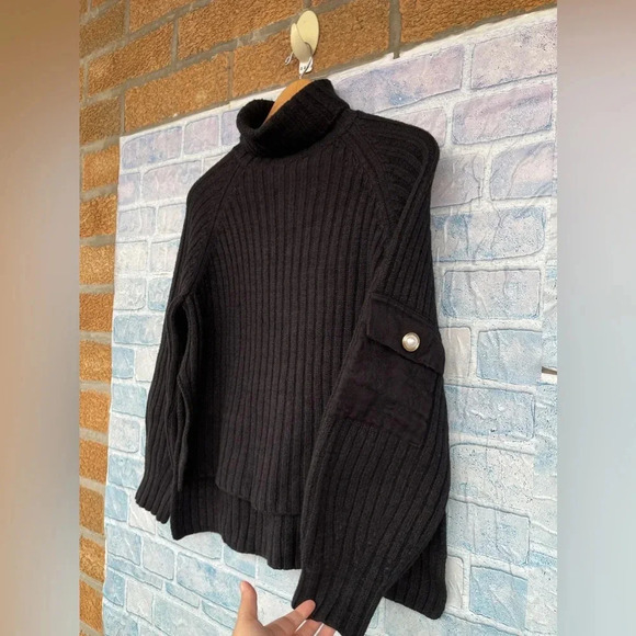 mother of pearl no frills chunky wool sweater small - Picture 3 of 11